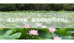 真正的学霸，是内心有所笃定的人