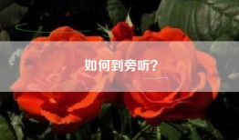 如何到旁听？