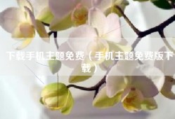 下载手机主题免费（手机主题免费版下载）