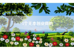 5个无本创业商机