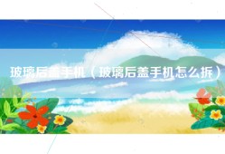 玻璃后盖手机（玻璃后盖手机怎么拆）