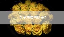 饺子为啥叫饺子？