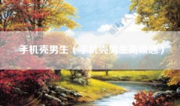 手机壳男生（手机壳男生高级感）