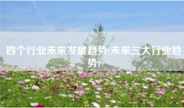 四个行业未来发展趋势(未来三大行业趋势)