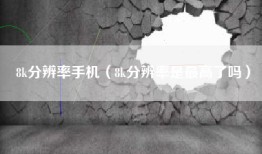 8k分辨率手机（8k分辨率是最高了吗）