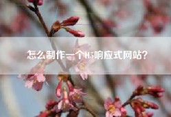 怎么制作一个H5响应式网站？