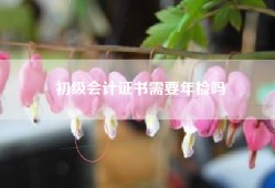 初级会计证书需要年检吗