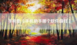 手机助（手机助手哪个软件最好）