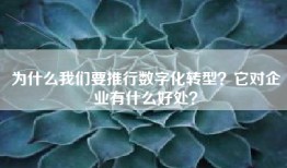 为什么我们要推行数字化转型？它对企业有什么好处？