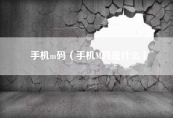 手机m码（手机M码是什么）