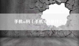 手机m码（手机M码是什么）