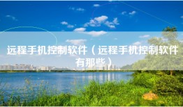 远程手机控制软件（远程手机控制软件有那些）