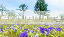 翻盖老年手机（翻盖老年手机卡怎么插）