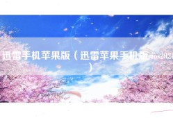 迅雷手机苹果版（迅雷苹果手机版 ios2021）