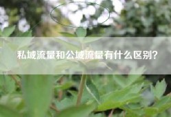 私域流量和公域流量有什么区别？