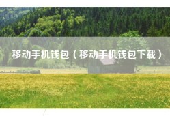 移动手机钱包（移动手机钱包下载）