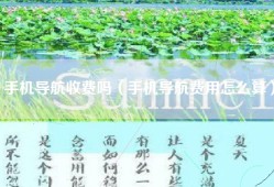 手机导航收费吗（手机导航费用怎么算）