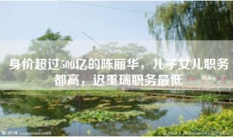 身价超过500亿的陈丽华，儿子女儿职务都高，迟重瑞职务最低