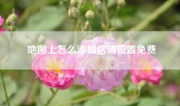 地图上怎么添加店铺位置免费