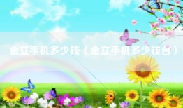 金立手机多少钱（金立手机多少钱台）