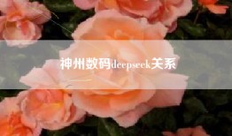 神州数码deepseek关系