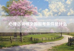 心理咨询师全国报考条件是什么