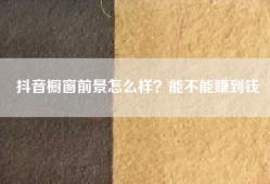 抖音橱窗前景怎么样？能不能赚到钱