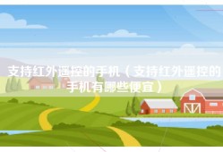 支持红外遥控的手机（支持红外遥控的手机有哪些便宜）