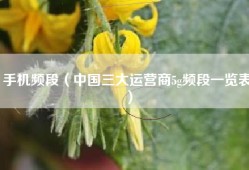 手机频段（中国三大运营商5g频段一览表）