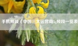 手机频段（中国三大运营商5g频段一览表）
