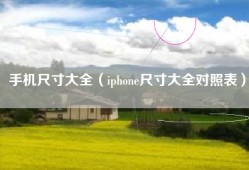 手机尺寸大全（iphone尺寸大全对照表）