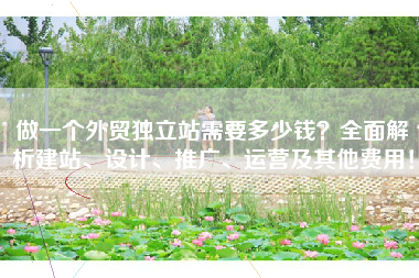 做一个外贸独立站需要多少钱?全面解析建站、设计、推广、运营及其他费用!