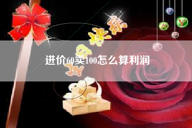 进价60卖100怎么算利润